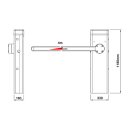 Solar-Set Schranke SBAR (30Watt)  mit Schrankenbaum 4m