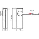 Schranke LBAR mit Schrankenbaum 7m