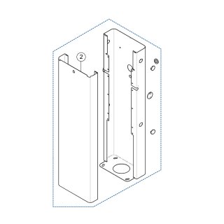 Gehäuse komplett für Schranke S-BAR