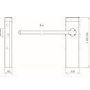 Solar-Set mit RAL 7016 Schranke SBAR (15Watt)  mit Schrankenbaum 4m