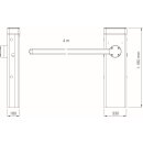 Solar-Set mit RAL 7016 Schranke SBAR (30Watt)  mit Schrankenbaum 4m